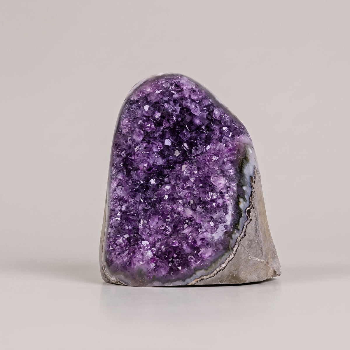 Natural amethyst crystal cluster