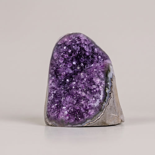 Natural amethyst crystal cluster