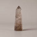 Polished smoky quartz crystal tower