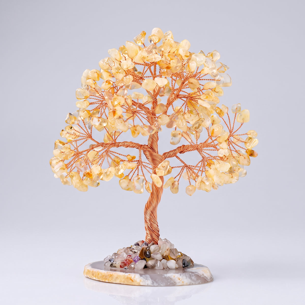 Citrine crystal tree décor