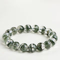 Green phantom quartz bead bracelet