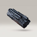 Raw black tourmaline crystal cluster