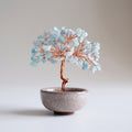Aquamarine crystal tree décor