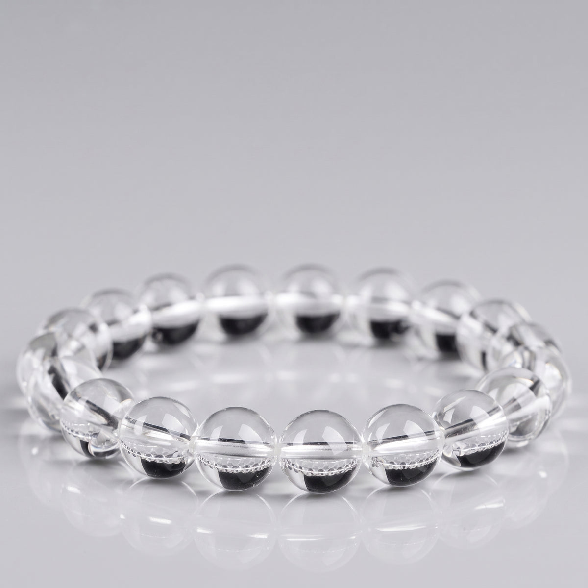 Clear quartz bead bracelet