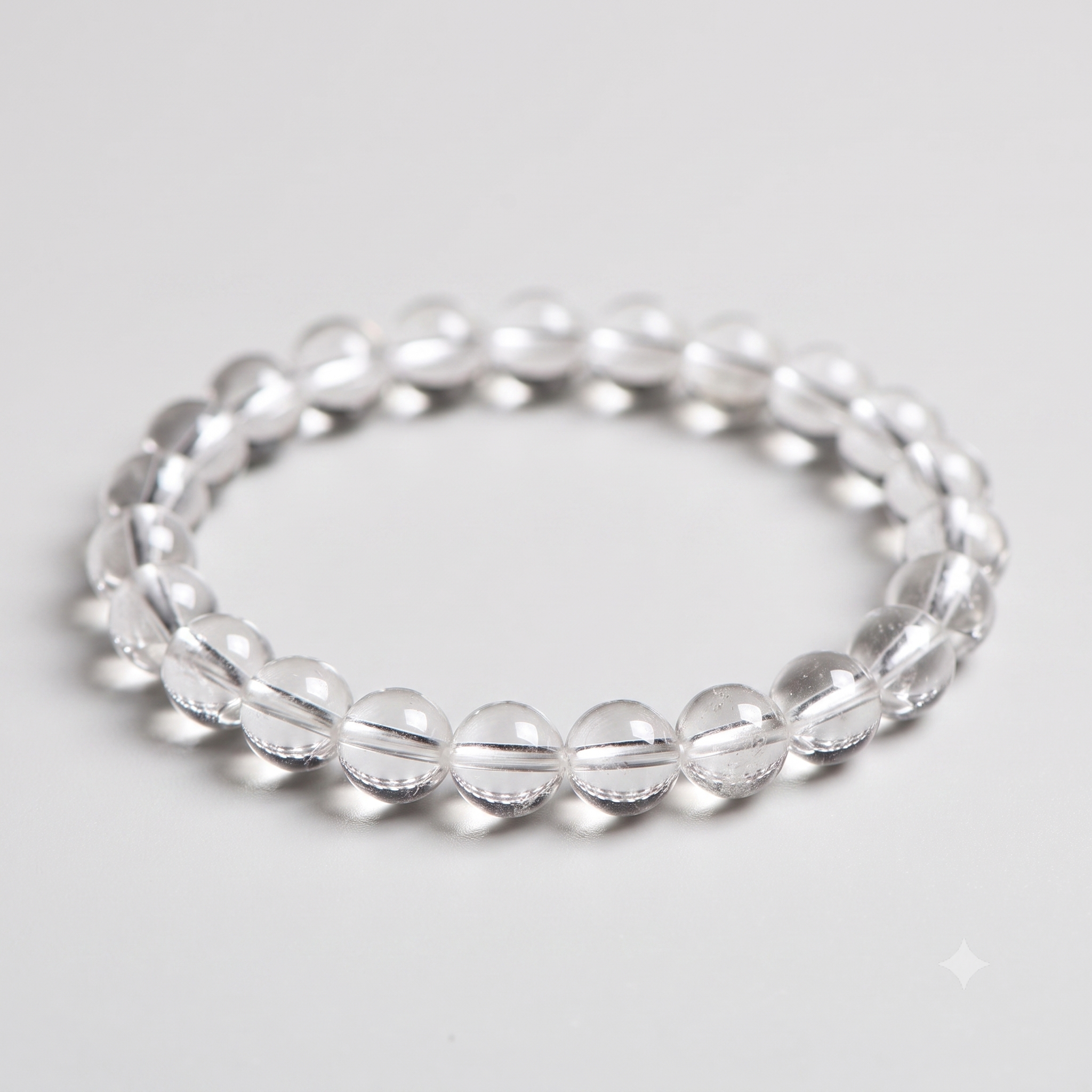 Clear Quartz Bead Bracelet | Purity & Peace