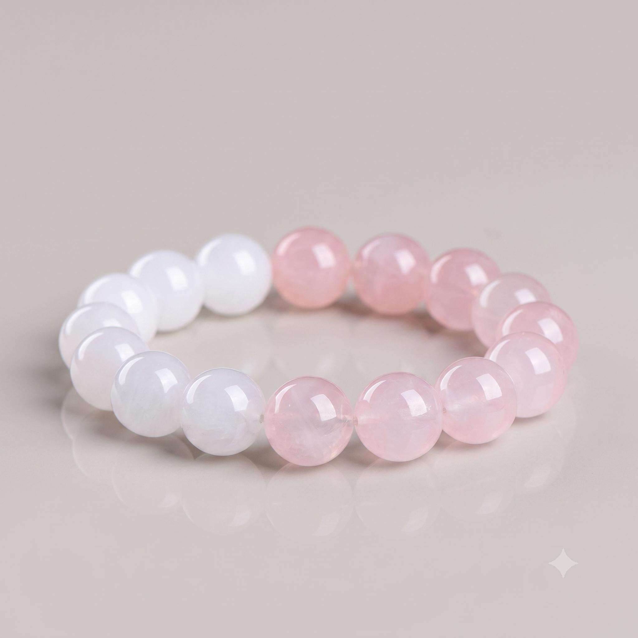 Gradient Rose Quartz Bracelet